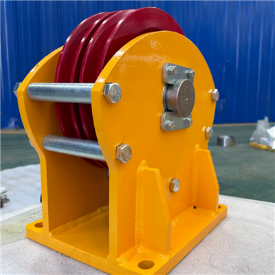 Zblocze obrotowe z podwójnym-krążkiem linowym